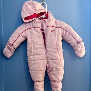 Nike Pink Kids Hooded Footie